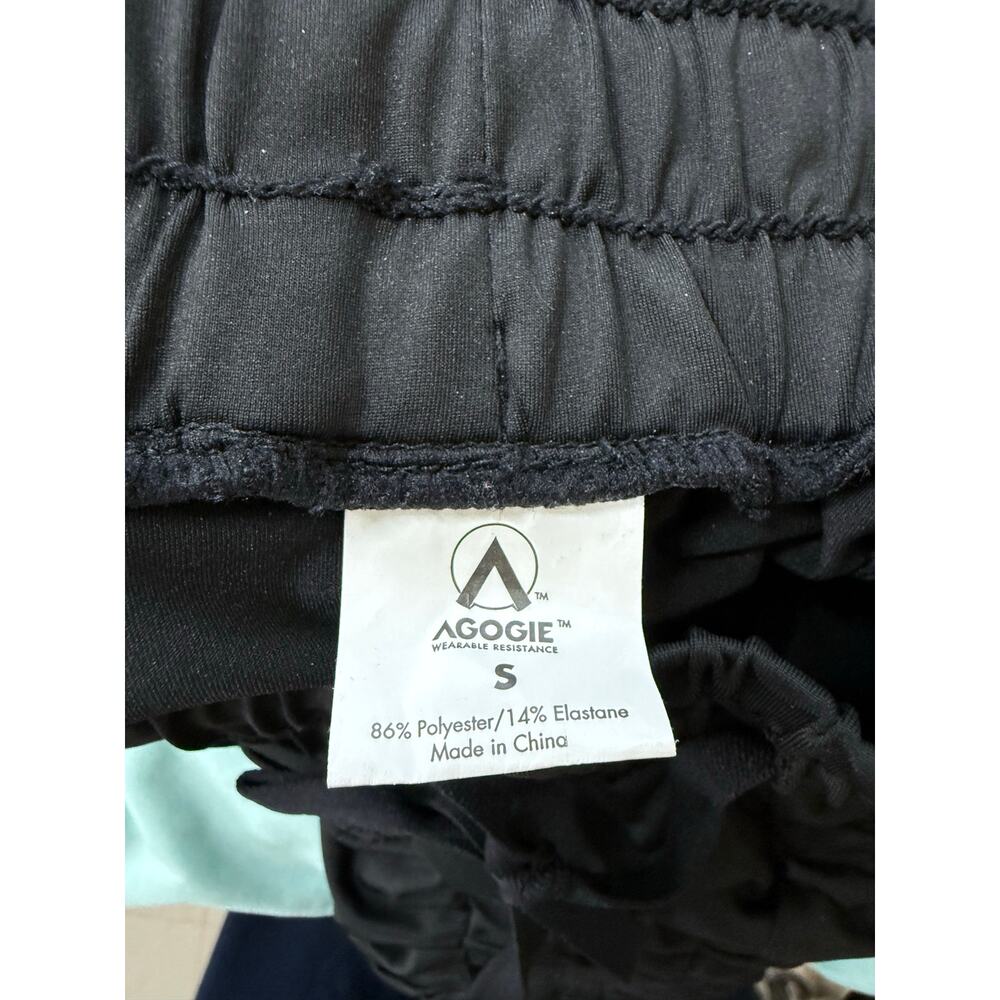 AGOGIE black +20 resistance athletic gym training ruched workout leggings pants - Picture 9 of 11